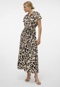 Vero Moda VMNEWHALLIE TIE DRESS - Marškininė suknelė - birch