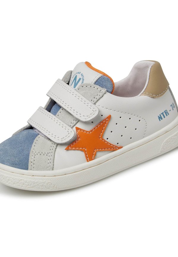 Lauflernschuh – weiß blau