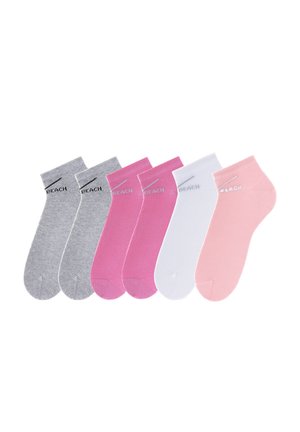 6 PACK - Socken - grau-meliert pink rosa weiß