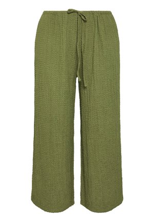 Evans, PLUS SIZE WIDE LEG TROUSERS. - Stoffhose - khaki