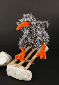 sigikid BOTTOM BOUNCER KIKERIKI  KOLLEKTION - Peluche - grau orange