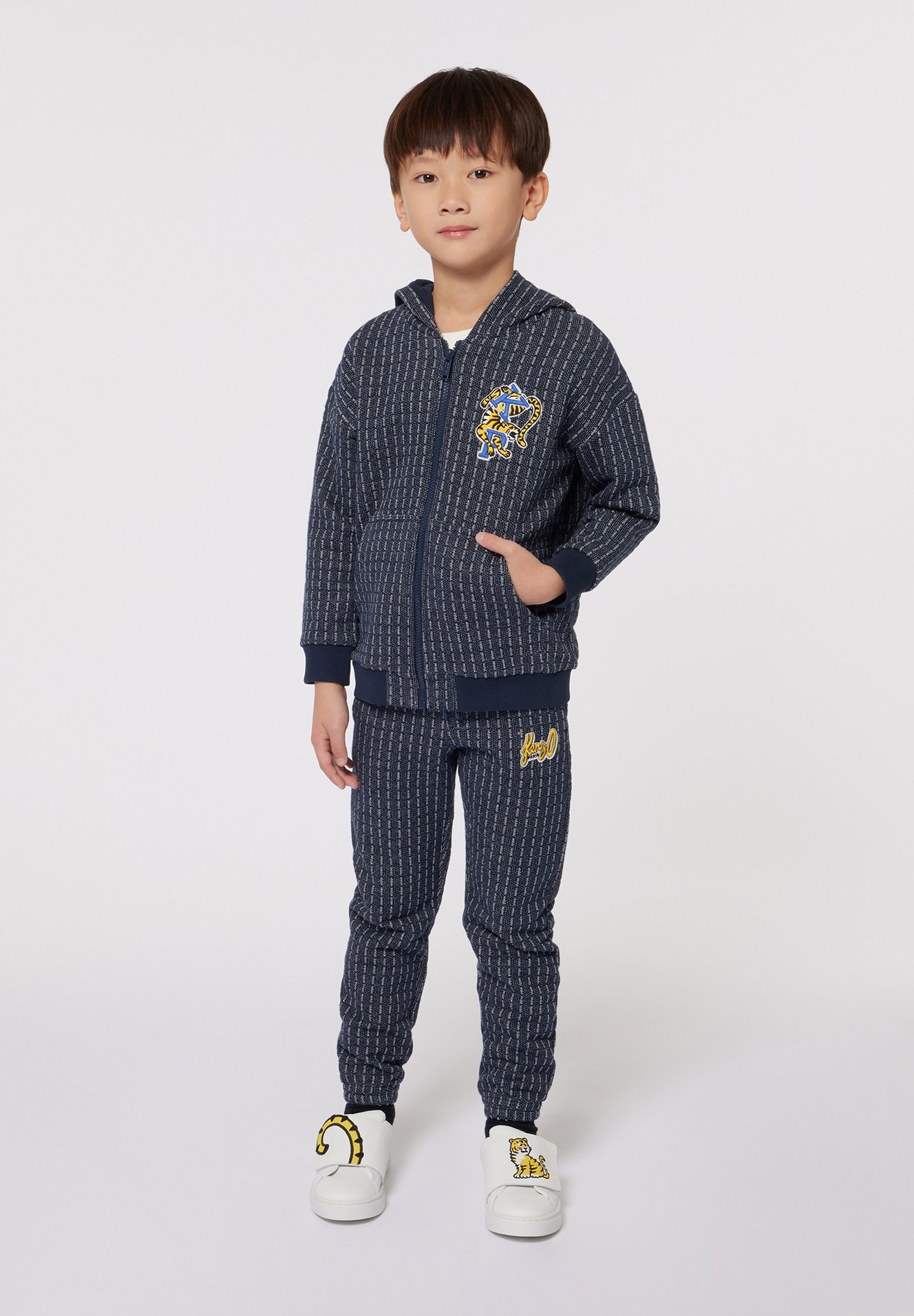 KENZO kids JOGGING - Pantalon de survêtement - gris chine
