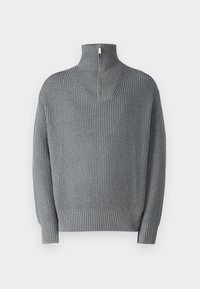 SLHDRY HALF ZIP - Svetr - medium grey melange