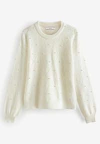 Next PEARL EMBELLISHED  - Džemper - ecru white