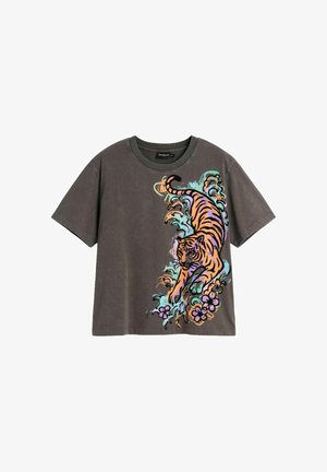 Desigual, T-shirt imprimé - gray
