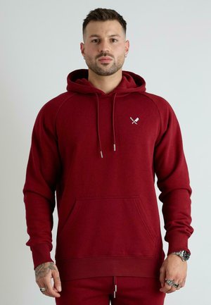 RAGLAN  - Felpa con cappuccio - burgundy