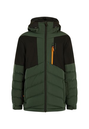 BRUCER - Snowboardjacke - kale green