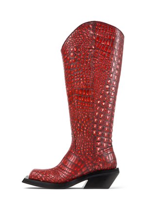 QUETAL - Cowboy-/Bikerlaarzen - hellrot