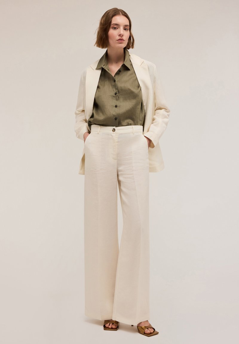 Wide Leg Trousers Motivi Pantaloni Larghi Donna Motivi Pantaloni