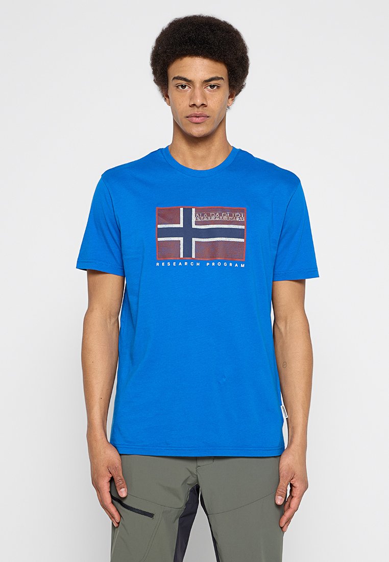 Napapijri T-shirt print blauw