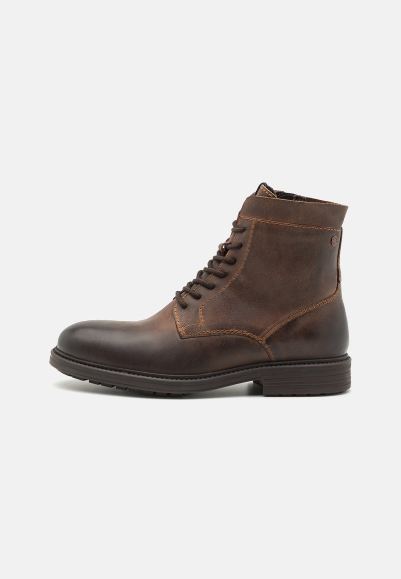 Jack & Jones JFWDELANEY BOOT - Stivaletti stringati - cognac