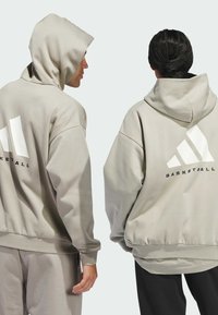 adidas Performance BASKETBALL FLEECE - Jersey con capucha - putty beige