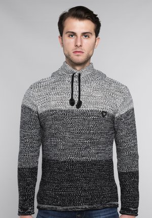 MIT FARBVERLAUF - Strickpullover - schwarz