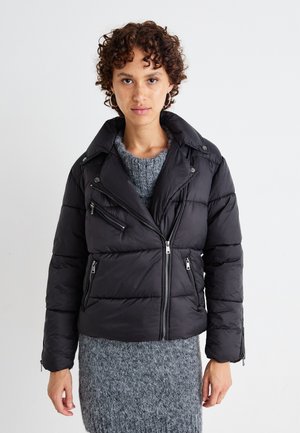 ONLVANILLA PUFFER BIKER JACKET - Ziemas jaka - black