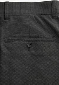 Next Regular Fit Straight Leg Puppytooth - Püksid - charcoal grey
