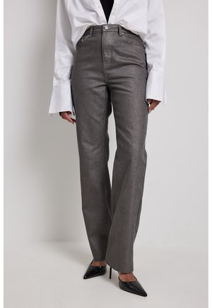 NA-KD Jeans Straight Leg - brown