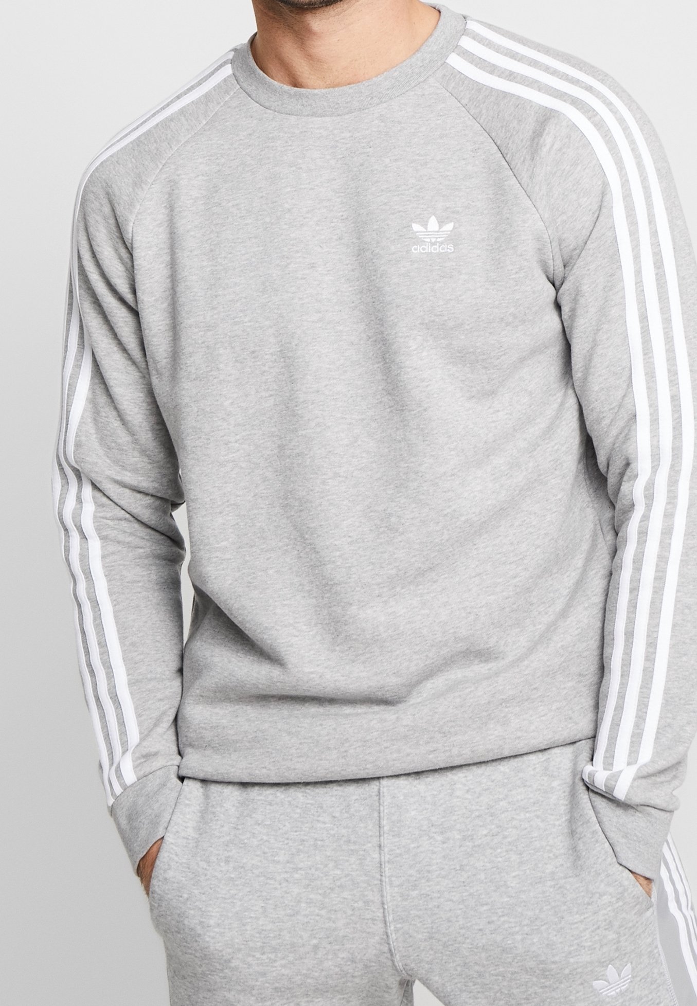 adidas Originals Sweatshirt - grey/gris - (Seconde main) - ZALANDO.FR