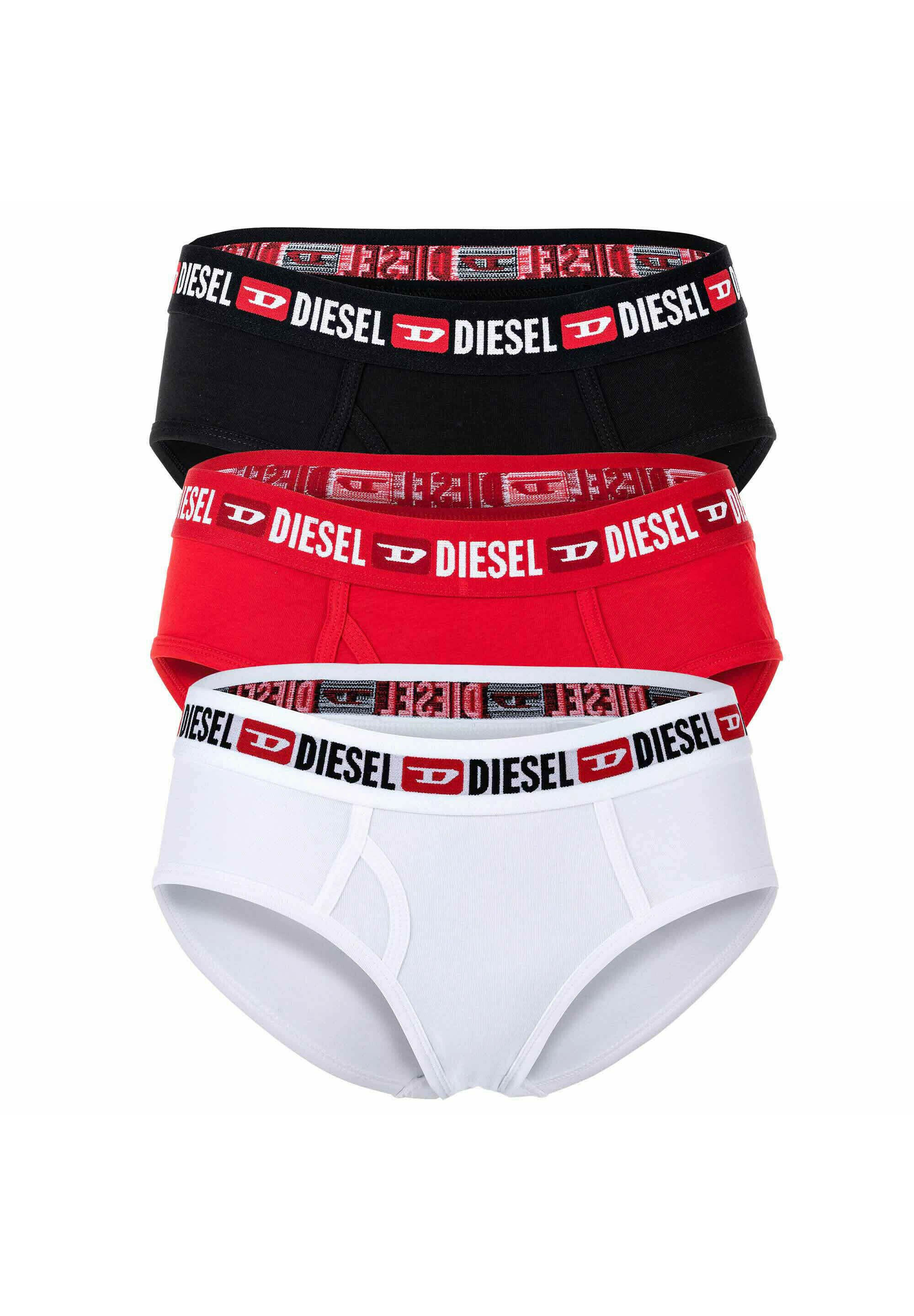 String Diesel Fresh & Bright - Coton/élasthanne - Blanc/Rose - Taille FR40/EU38