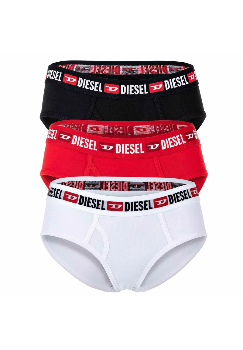 Diesel OXY UNDERPANTS 3 PACK - Cuecas - schwarz weiß rot