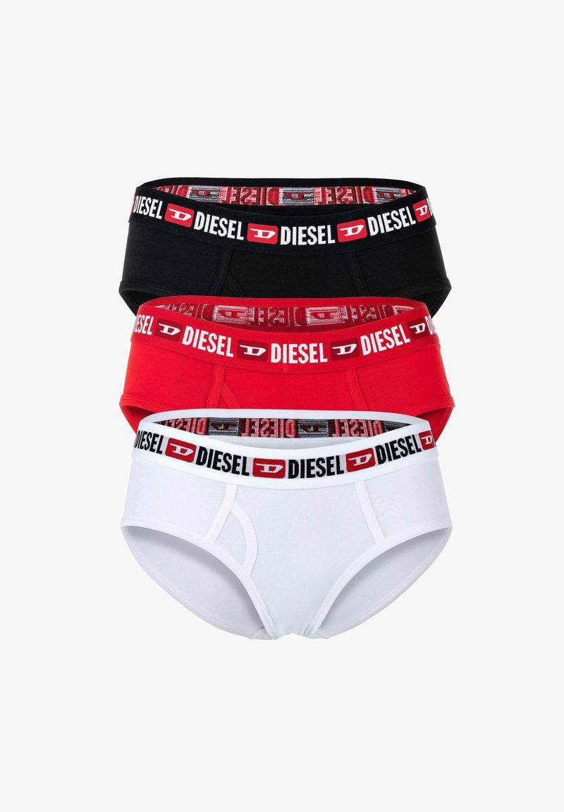 Diesel OXY UNDERPANTS 3 PACK - Cuecas - schwarz weiß rot