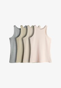 Unselected, khaki grey marl light pink neutral