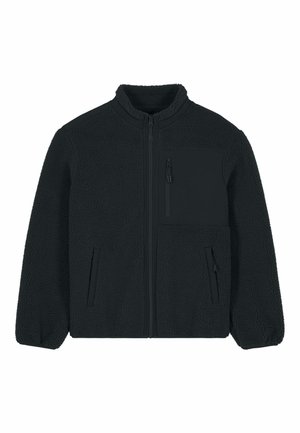 BE KIND EMBROIDERY UNISEX SHERPA - Fleecejacke - black