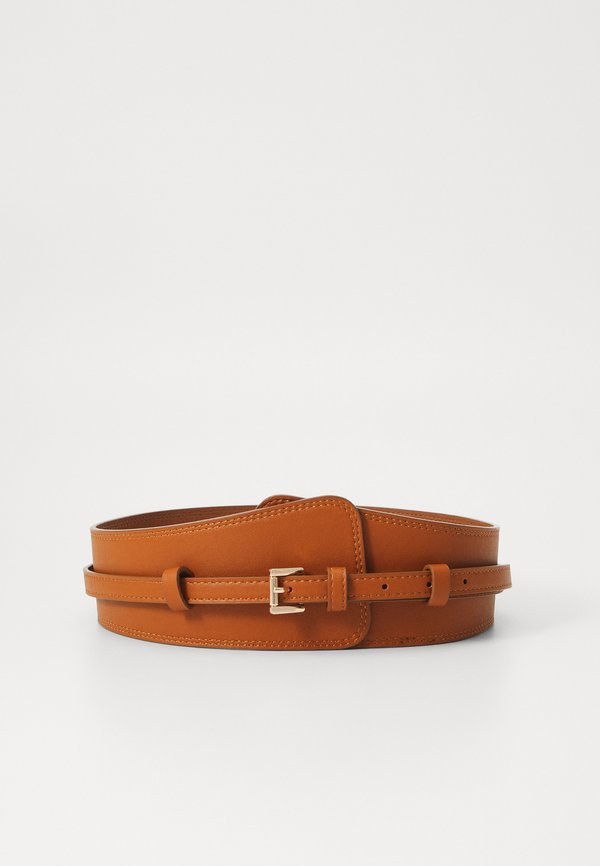 LEATHER - Waist belt - cognac