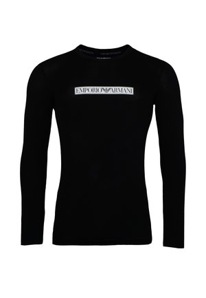 Emporio Armani EAGLE - Long sleeved top - schwarz