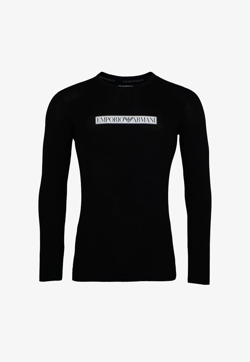 Emporio Armani EAGLE - Long sleeved top - schwarz