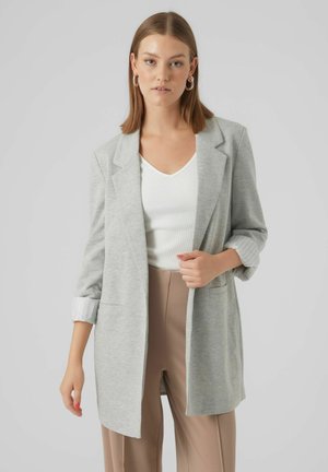 Vero Moda JERSEY LONG EXC - Suknjič - light grey melange