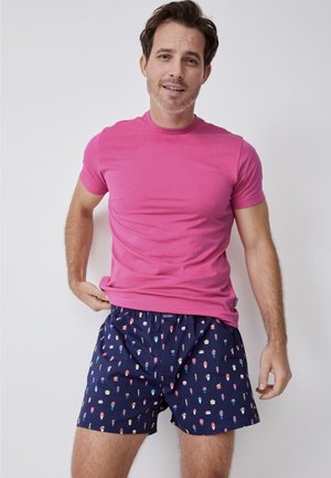 MIT RUNDHALS USA ORIGINALS - T-Shirt basic - raspberry sorbet