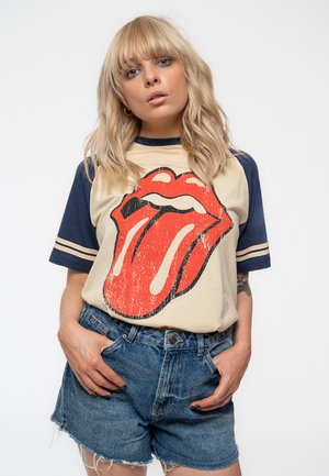 Paradiso Clothing THE ROLLING STONES LICK VINTAGE TONGUE  - Print T-shirt - blue