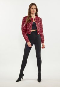 faina Giacca di pelle - burgund