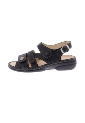 Sandalen met sleehak - schwarz