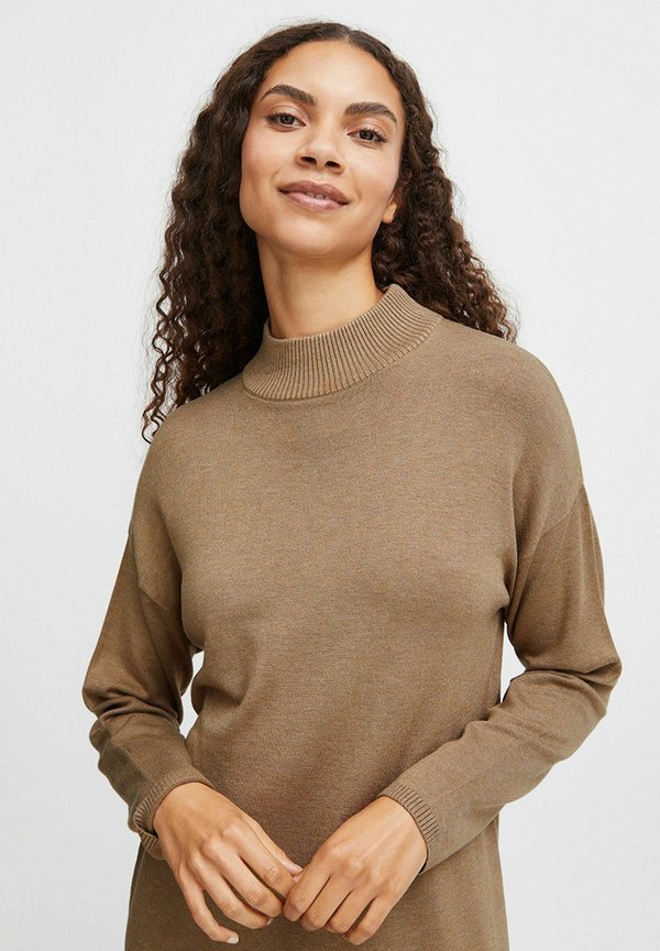 BYMMMORLA TURTLENECK DRESS - Jumper dress - sepia tint melange4