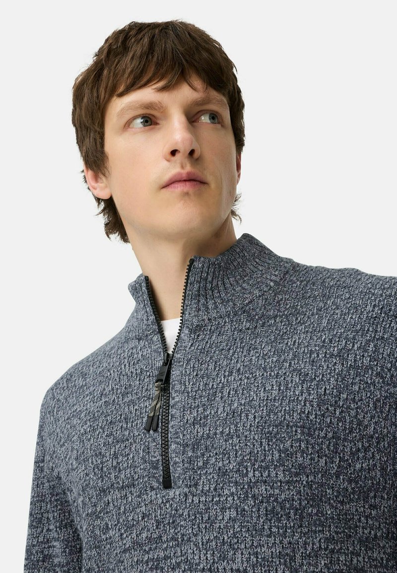 camel active 4095276K27 Maglione Cardigan, Asfalto, M Uomo
