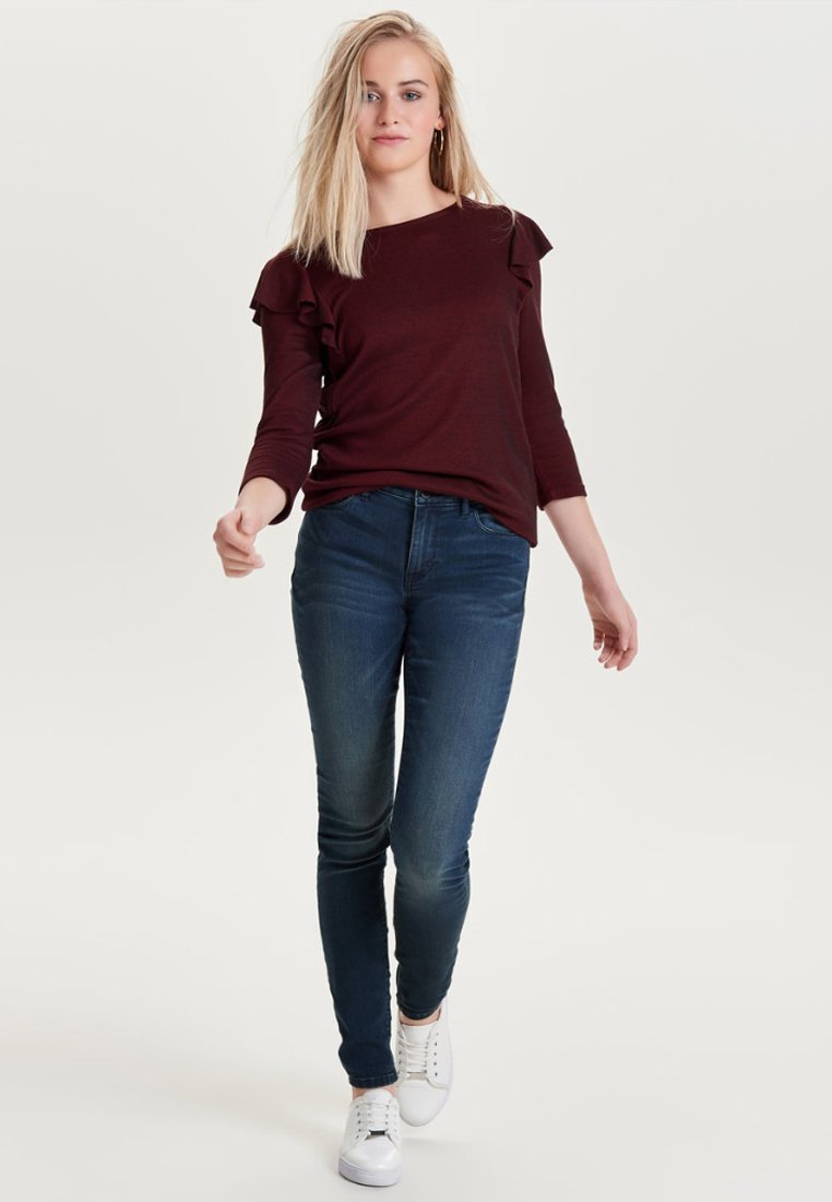 ONLY CARMEN - Jeans Skinny Fit - dark blue denim/denim grezzo - Zalando.it