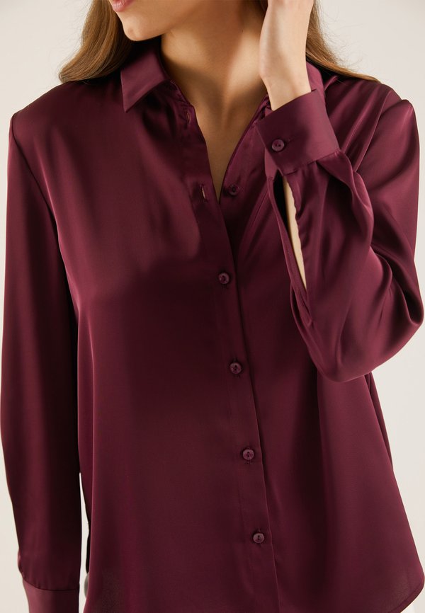 Button-down blouse - dark purple3