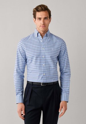 Hackett London, HACKETT LONDON SHIRT THREE COL OX GINGHAM - Camisa - soho blue