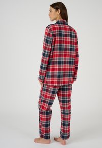 Damart SET - Pigiama - rouge carreaux