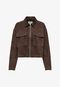 ONLY ONLSTINA LIFE CC PNT - Kunstlederjacke - cocoa créme/braun ONLY ONLSTINA LIFE CC PNT - Kunstlederjacke - cocoa créme/braun