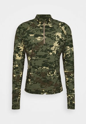 MIDLAYER HALF ZIP - Long sleeved top - digital woodland/duck green