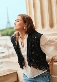 Next FRINGE REGULAR FIT - Vestă - black