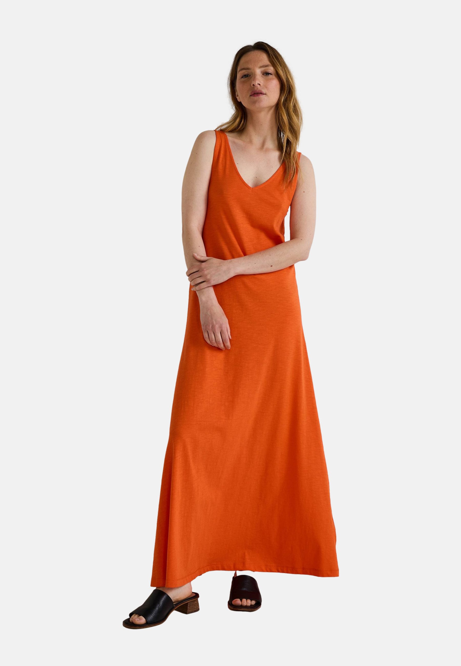 Monoprix UNIE Robe en jersey carotte/orange