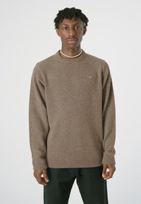 Cleptomanicx CLASSICO LIGULL - Strickpullover - heather olive gray