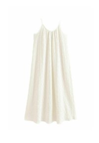 PETITE FIT - TEXTURED - Maxikjoler - white