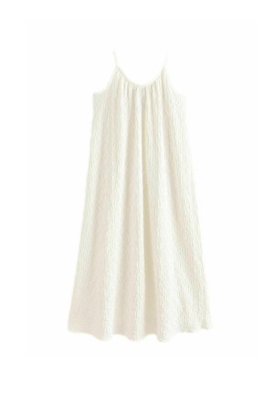 PETITE FIT - TEXTURED - Maksi garuma kleita - white