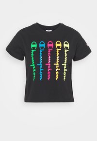 Champion Triko s potiskem - black