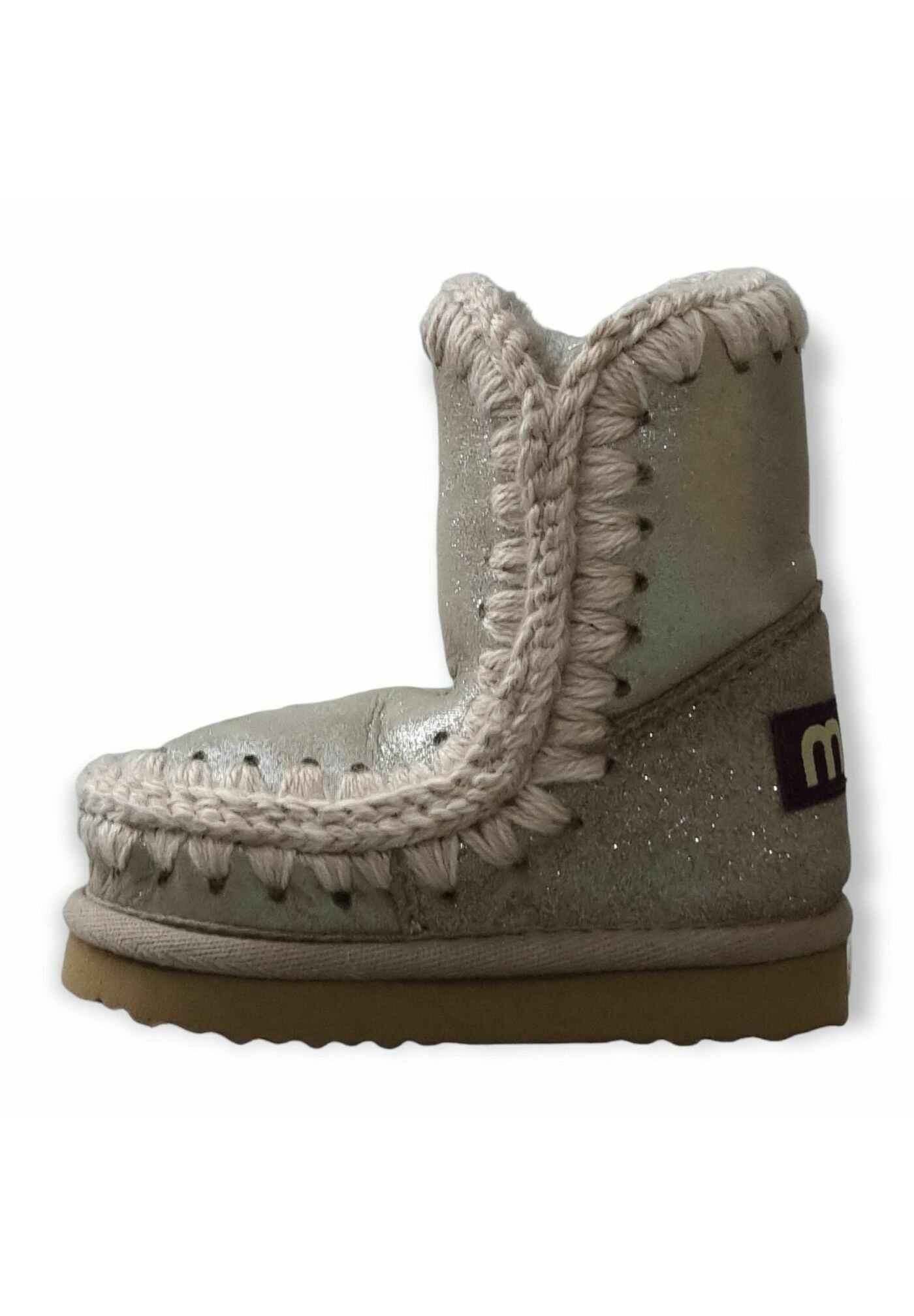 Mou Stiefelette metallic grey/hellgrau Zalando