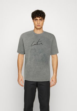 SIGNATURE PUFF LOGO UNISEX - T-shirts print - black